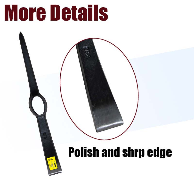 P402 Rail Steel Garden Digging Farming Machine Forged Mattock Pickaxe