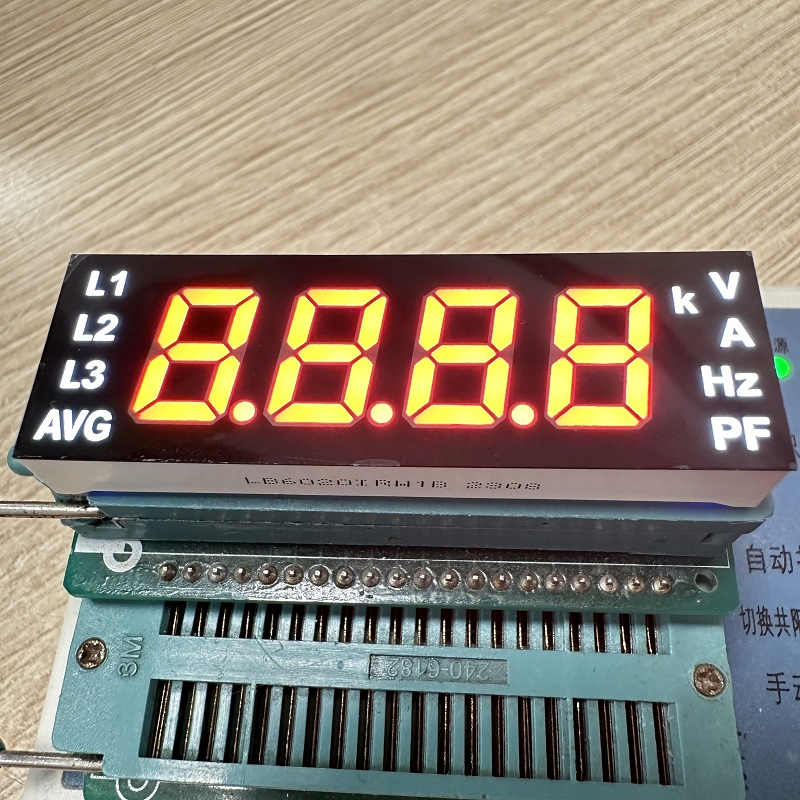 Customized Ultra Bright 4 Digit Red/White LED Display Module for Meters