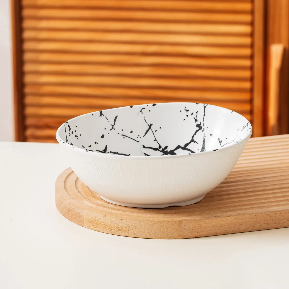 Snacks Melamine Chip and DIP Serving Platter Set Melamine Soup Bowl Round Large Chips Bowl Appetizer Serving Bowl