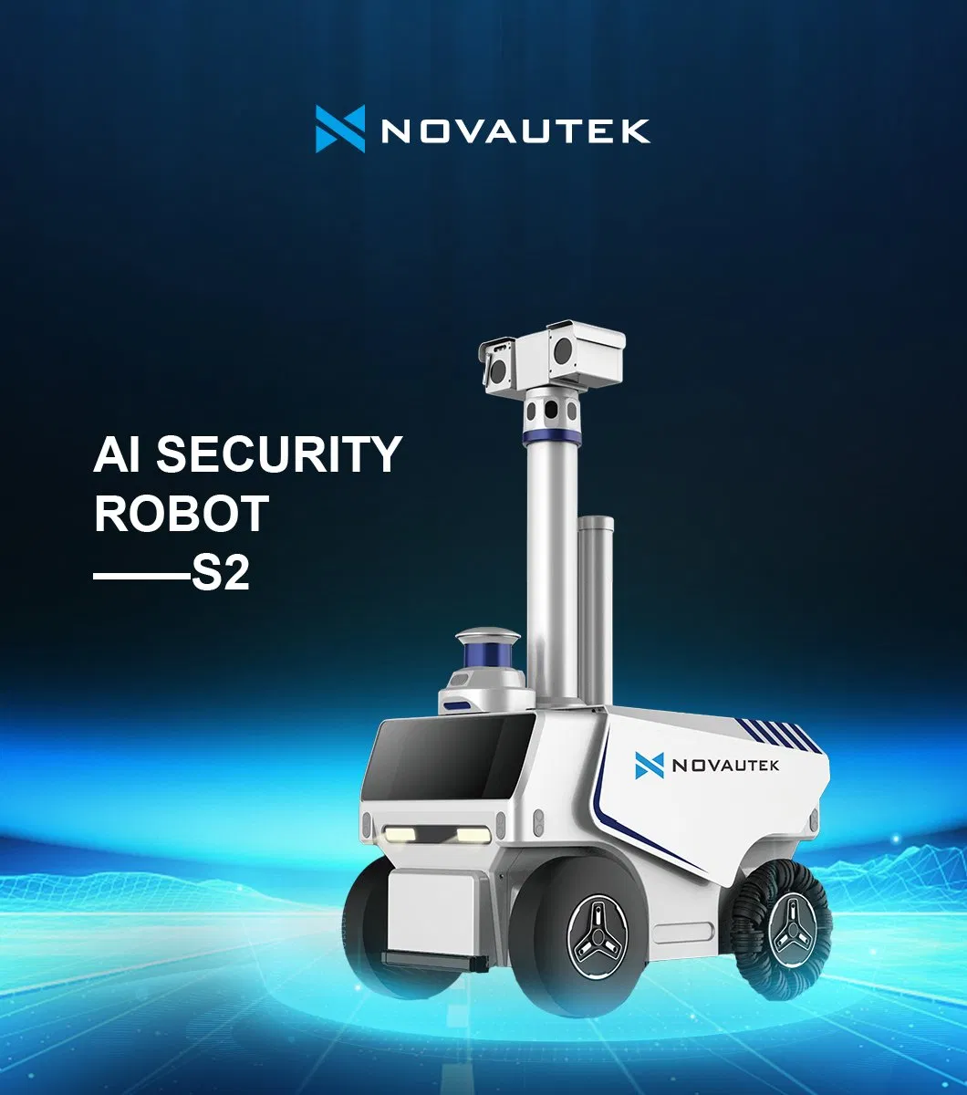 Remote Controlled Parking Lot Security Alarm Autonomous Patrol Security Robot