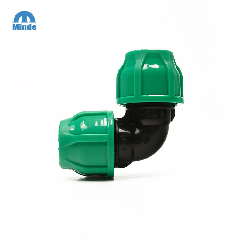 High-Pressure PP Compression Elbow Fittings for OEM Applications