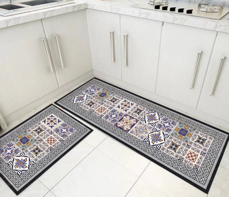 Anti-Slip Kitchen Place Rug Carpet Absorbent Kitchen Floor Mats