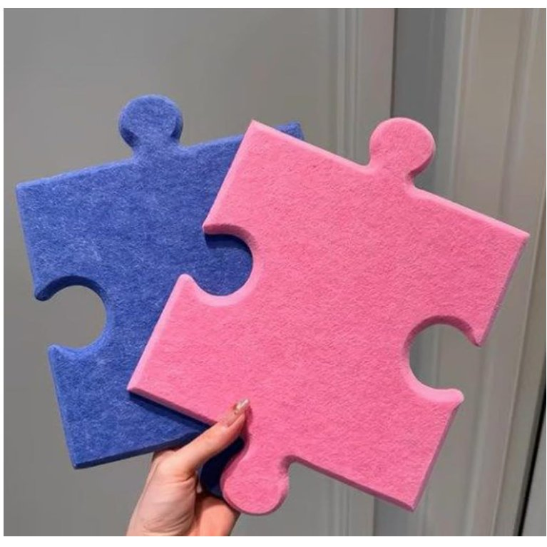Custom Interlocking 3D Puzzle Floor Mat, Rainbow Puzzle Felt Mat for Home Decoration