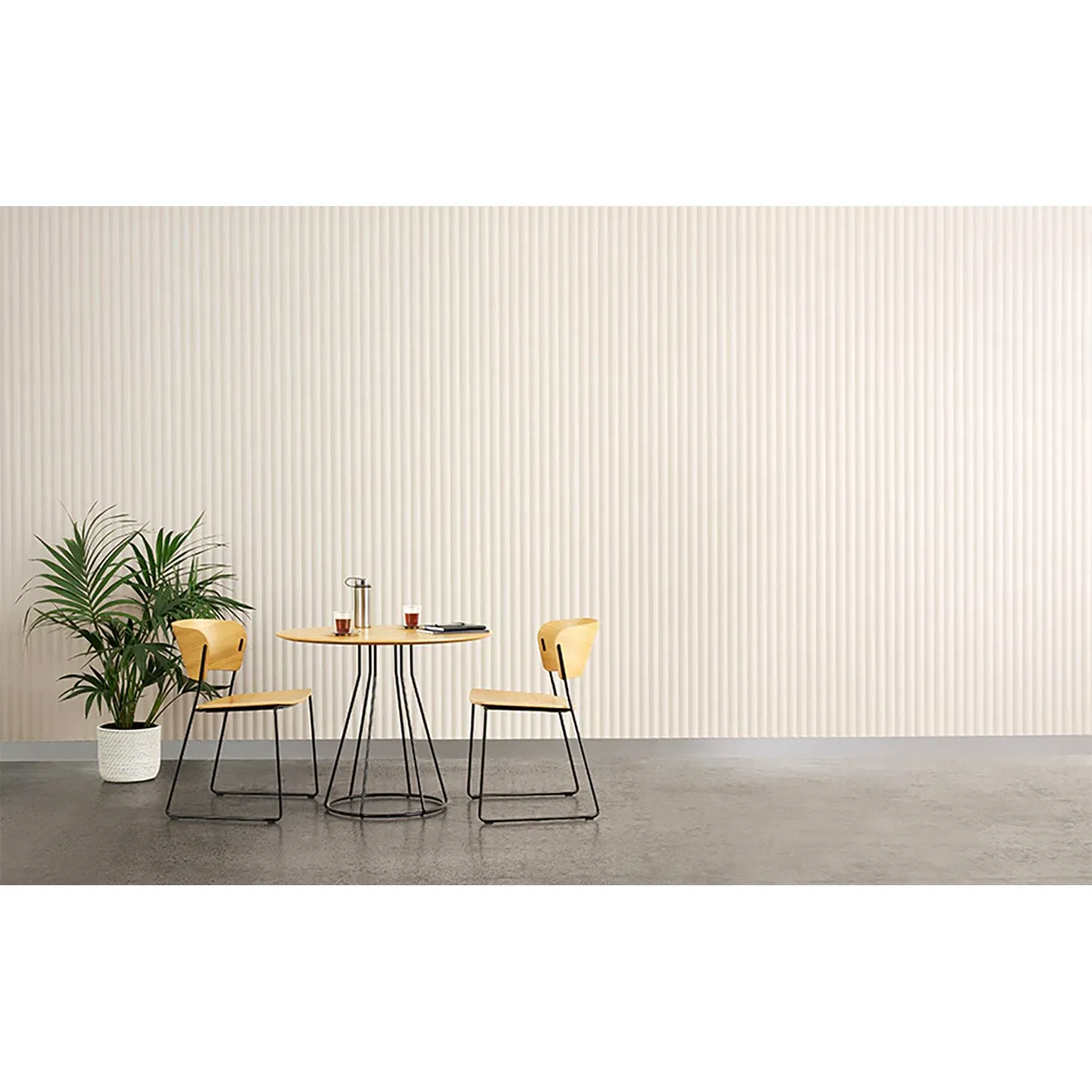 Moistureproof Acousticpanel Kuswave 3D Pet Lightweight Easy Install