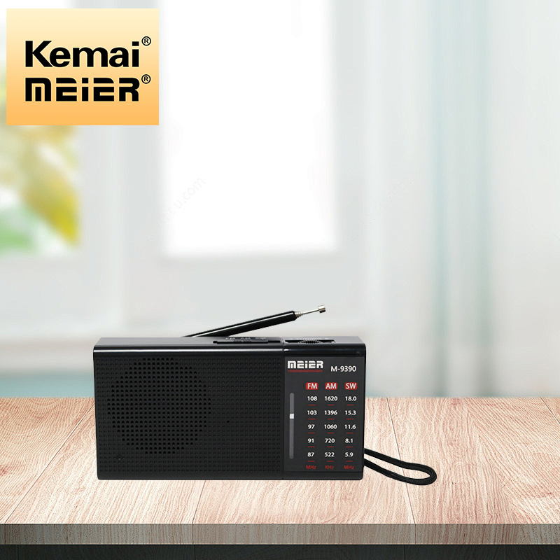Mini Radio Portable 3-Band Am FM Sw Radio, Rechargeable Speakers Retro Design, Consumer Electronics Meier M-9396