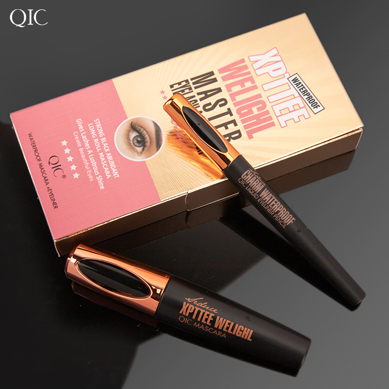 Private Label New Arrival Waterproof Factory 2 in 1 Eyeliner Pencil and Mascara Kit