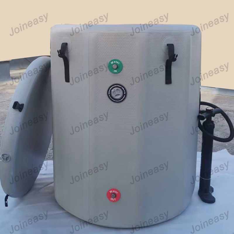 Надувная ванна для ледяных ванн с двойными стенками и крышкой