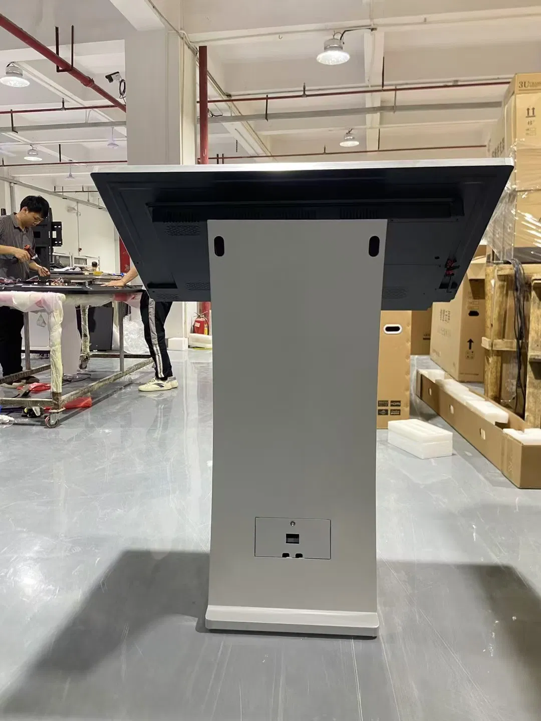 55inch Floor Stand Interactive Kiosk Android System Horizontal Display Interactive Information Touch Screen Monitor Kiosk