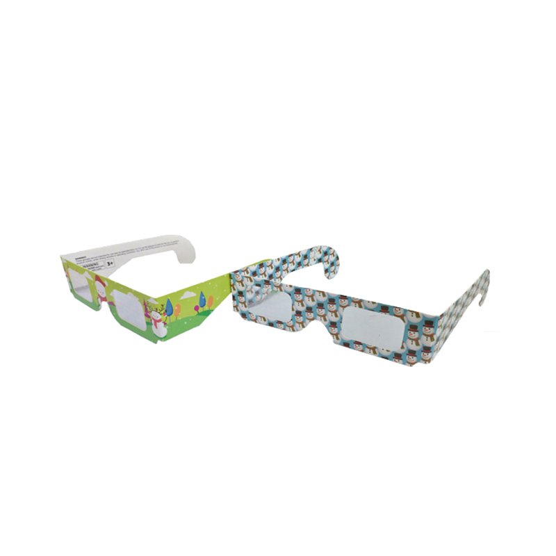 2025 Happy Face Paper Diffraction Glasses Light Diffraction Glasses