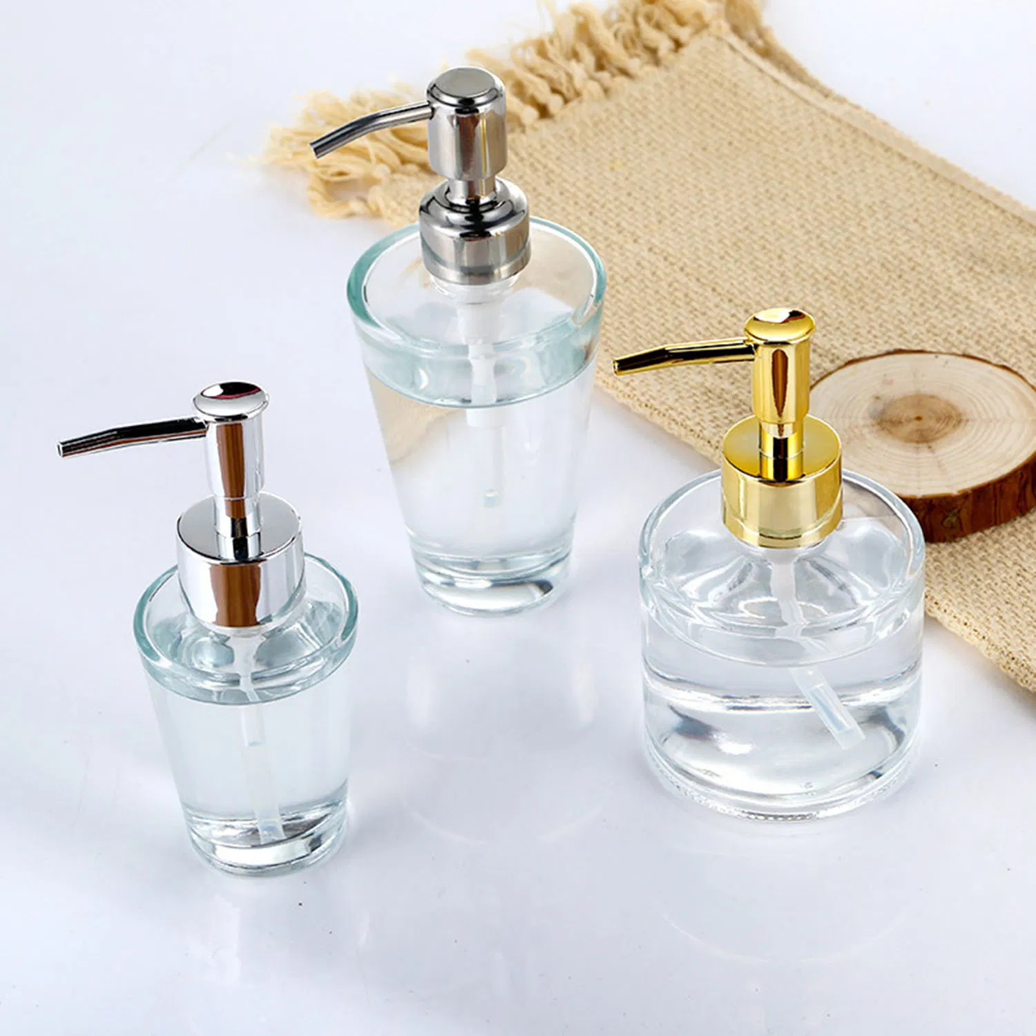 140ml/170ml/220ml/500ml Clear Soap Dispenser with Rust Proof Pump Soap Dispenser Bathroom, Plastic Hand Soap Dispenser, Dish Soap Dispenser for Kitchen