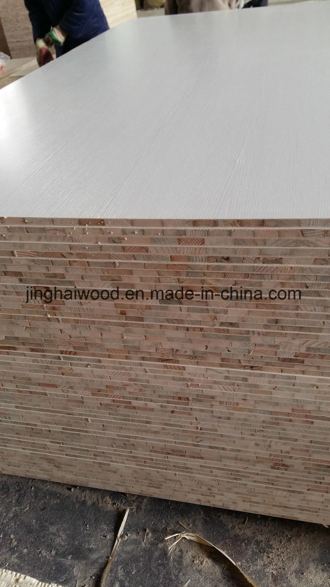 Pure White Color Melamine Blockboard in 16mm From Factory