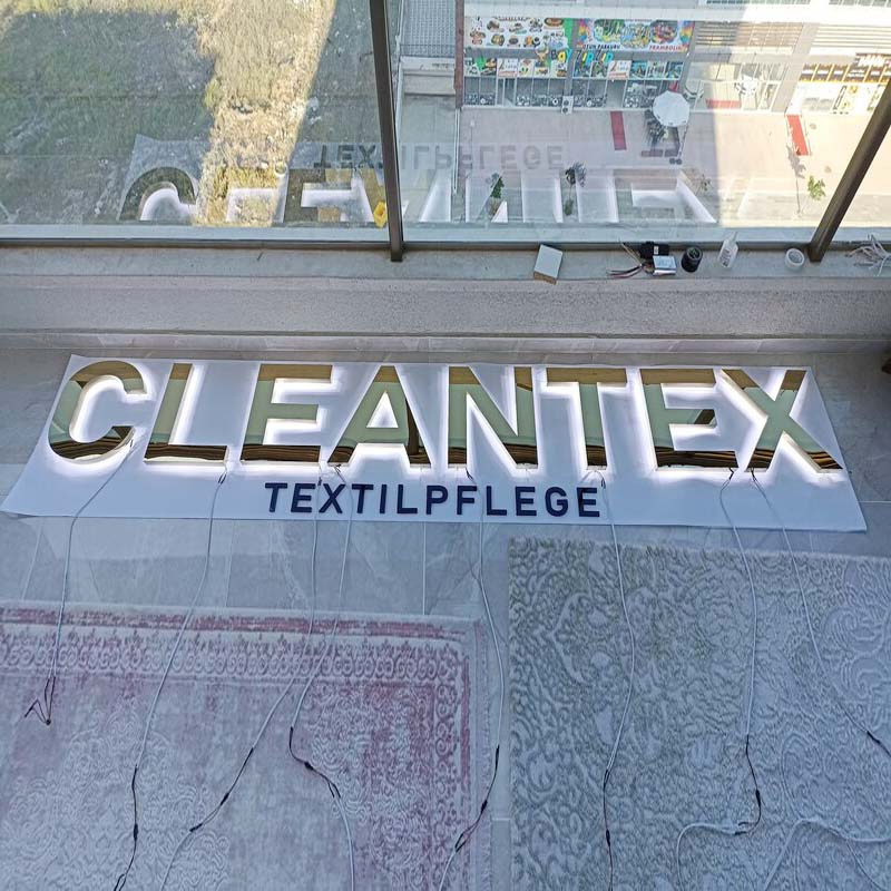 Ezd Stainless Steel Laser Cut Illuminated Backlit Advertising Channel Letters