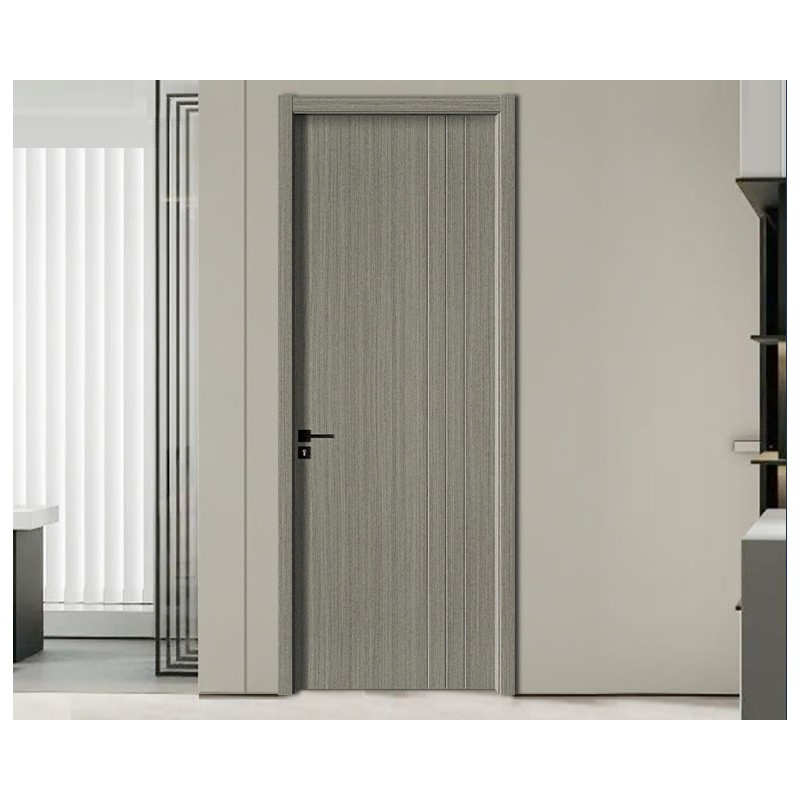 High Quality Custom WPC Door MDF Composite Door PVC Paint Free Bedroom Hotel Composite Door