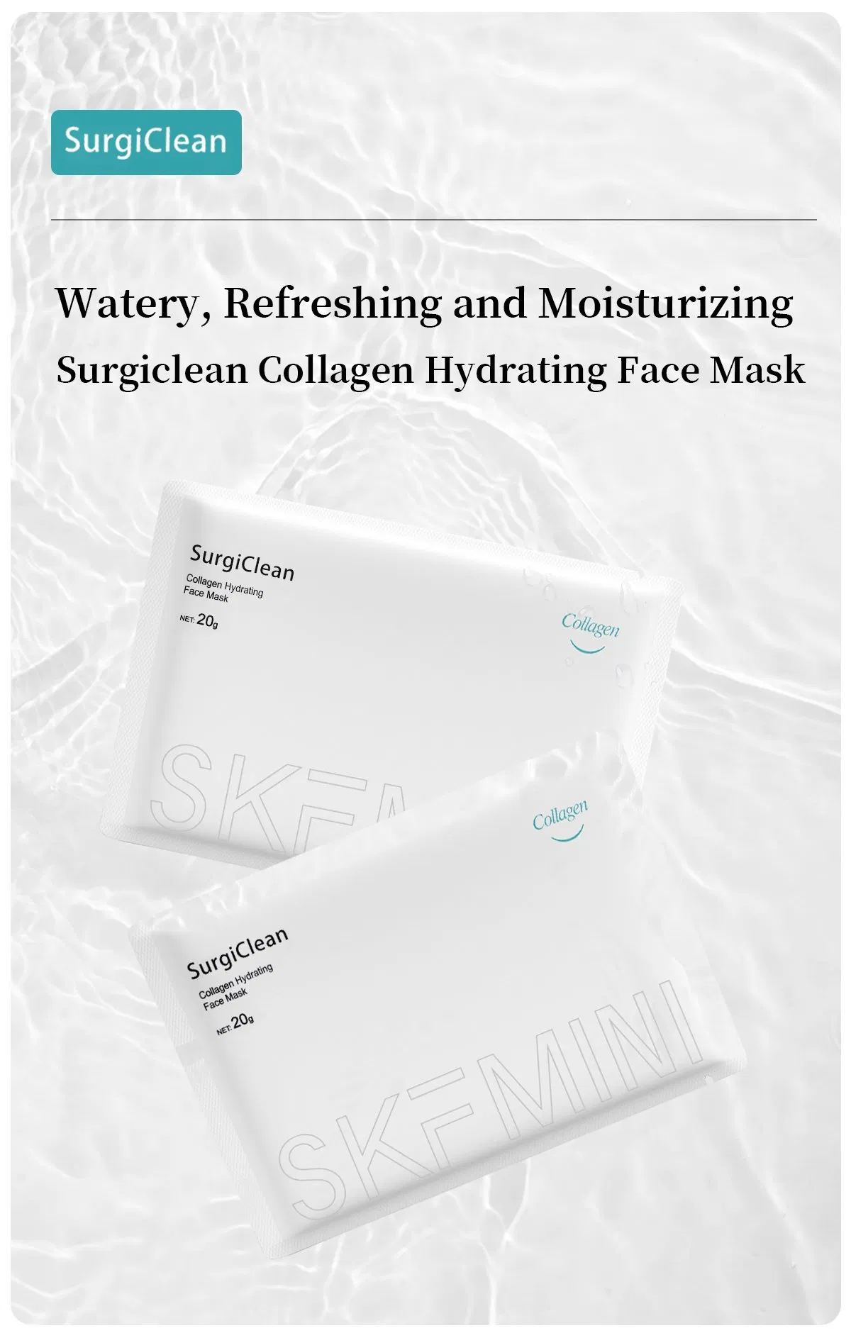 Skformula Collagen Facial Mask Enjoy Refreshing and Hydrated Skin Provide OEM ODM Service