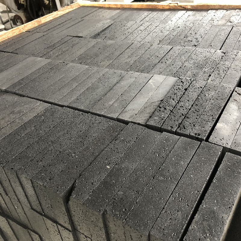 Natural Honed Hainan Black/Grey Basalt for Paving Tile