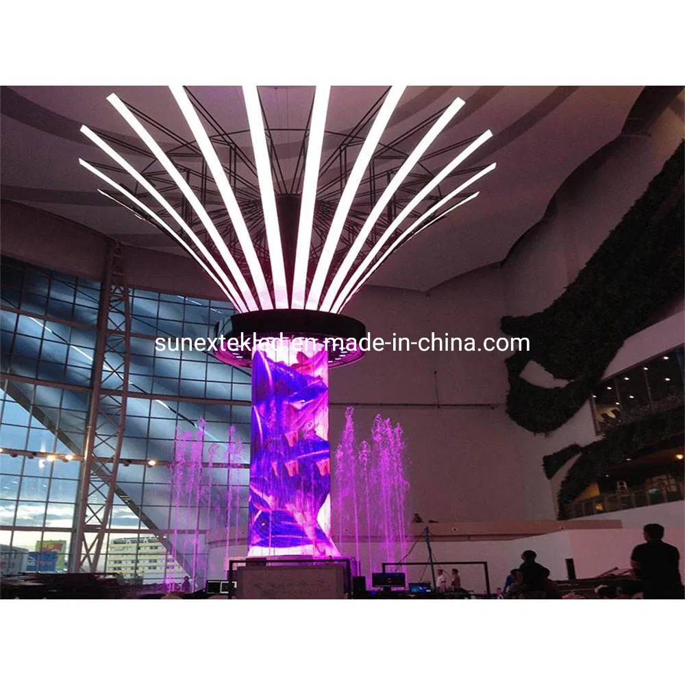 Factory Supply Soft Curve Curved Flexible Circle Round Wall Mounted Commercial Special Design Shape Light Weight P2 P2.5 P3 P4 P5 Video Wall LED Display Module