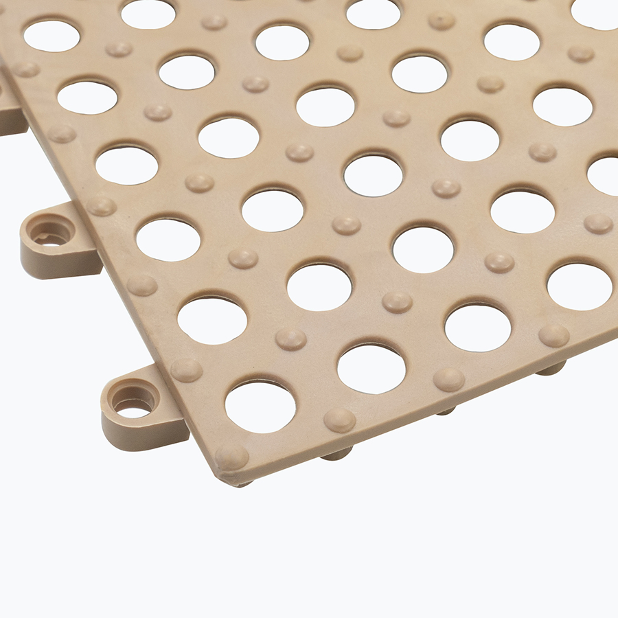 PVC Round Hole Enironmental Protection Tasteles Kitchen Non-Slip Ingterlocking Floor Tile, PVC Swimming Pool, Toilet Drainage Ingterlocking Floor Mat