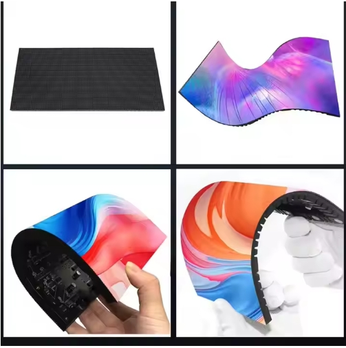 LED Panel Screen P2 P2.5 P3 P4 P5 Flexible RGB Soft LED Module for Ads Display