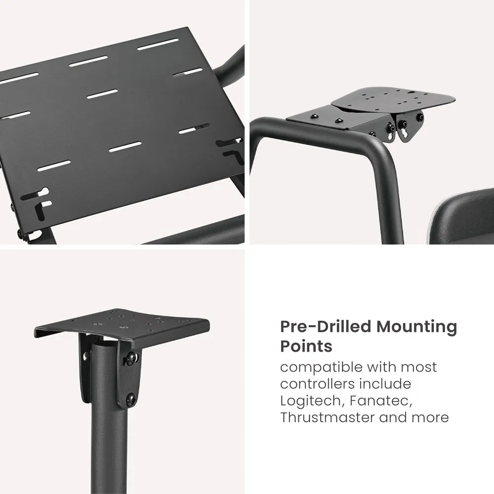 OEM ODM Car Driving Steering Wheel Stand Driving Simulator Sim Racing Cockpit with Monitor Mount