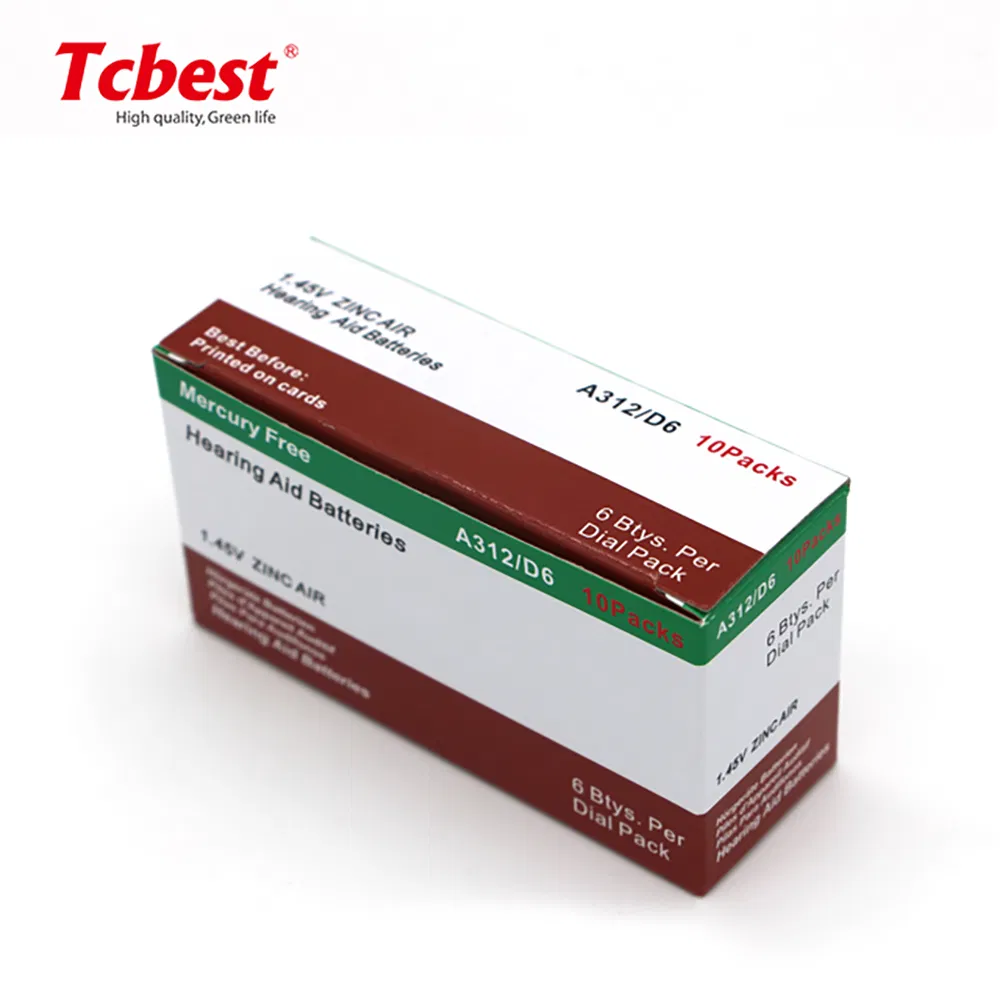 Батарейка A312 для слухового аппарата, 1.45V, 160mAh