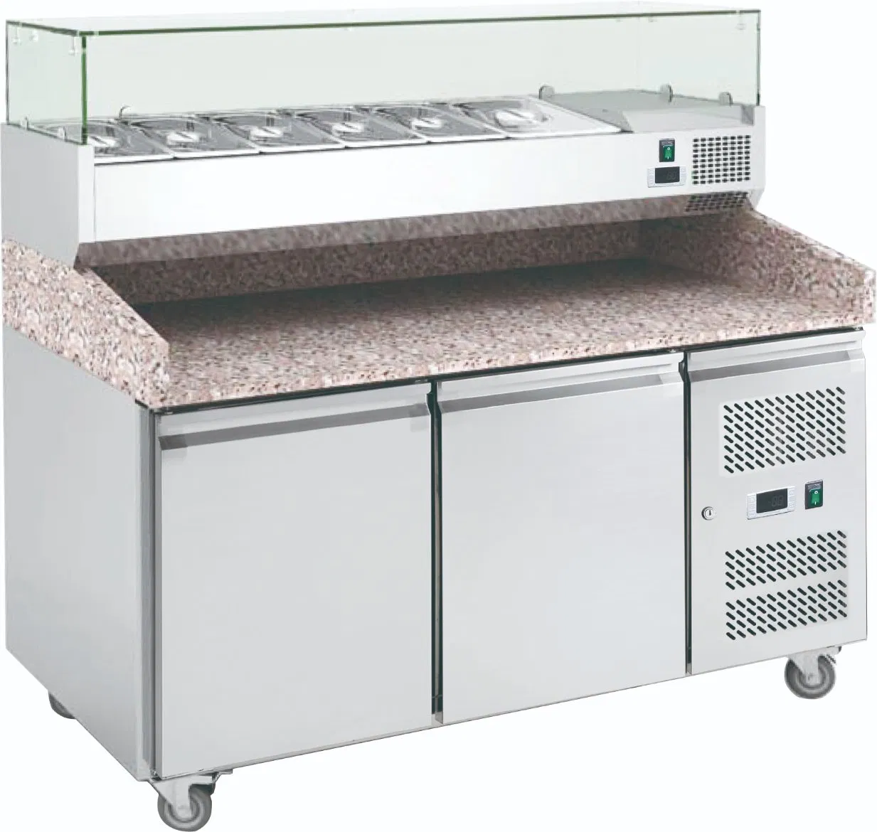 Artisan Pizza Multi-Deck Display Counter with Humidity Control