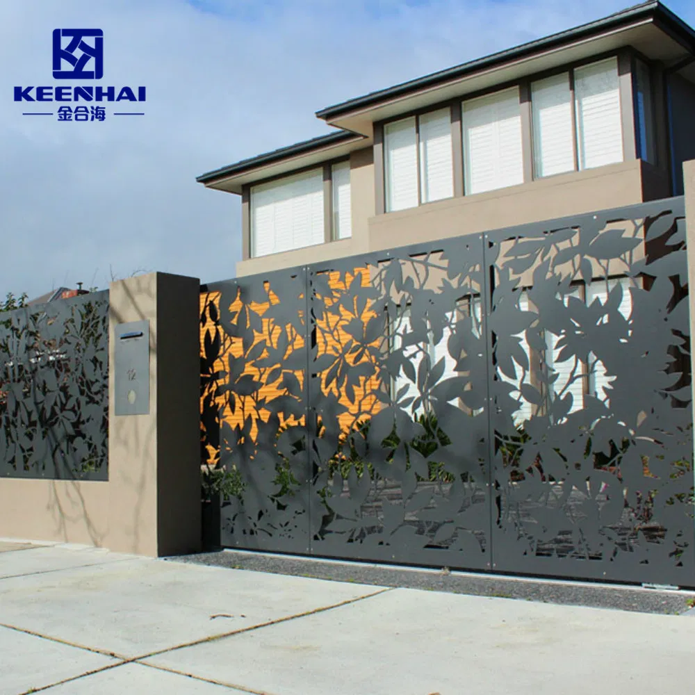 Modern Design Laser Cut Aluminum Garden Main Gate Designs