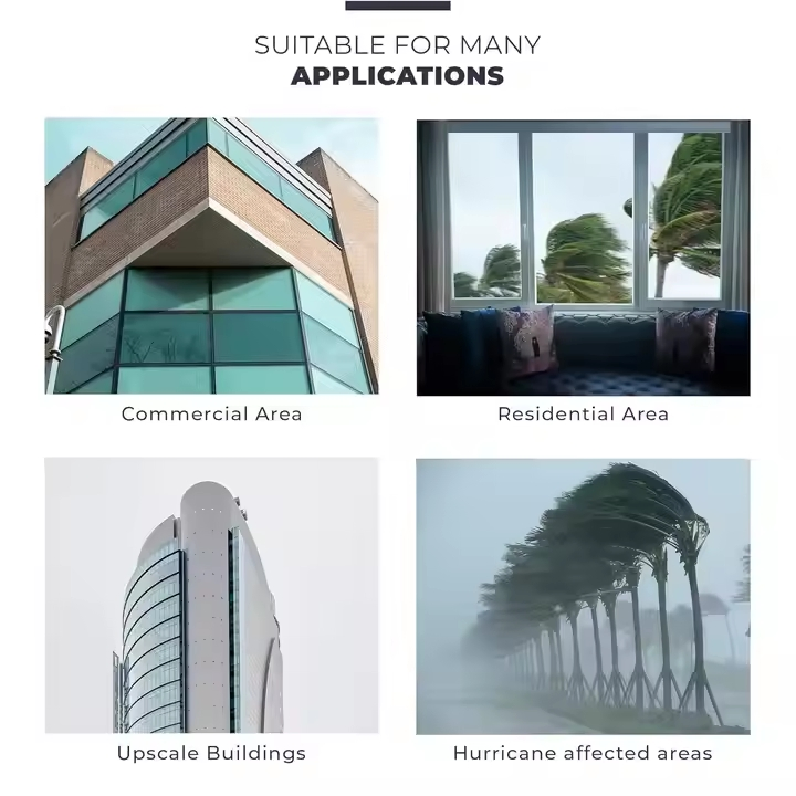 Custom Cut Glass Laminated, Tempered Glass Clear Transparent Glass for Windows, Shatter Resistant Glass Safety Glass