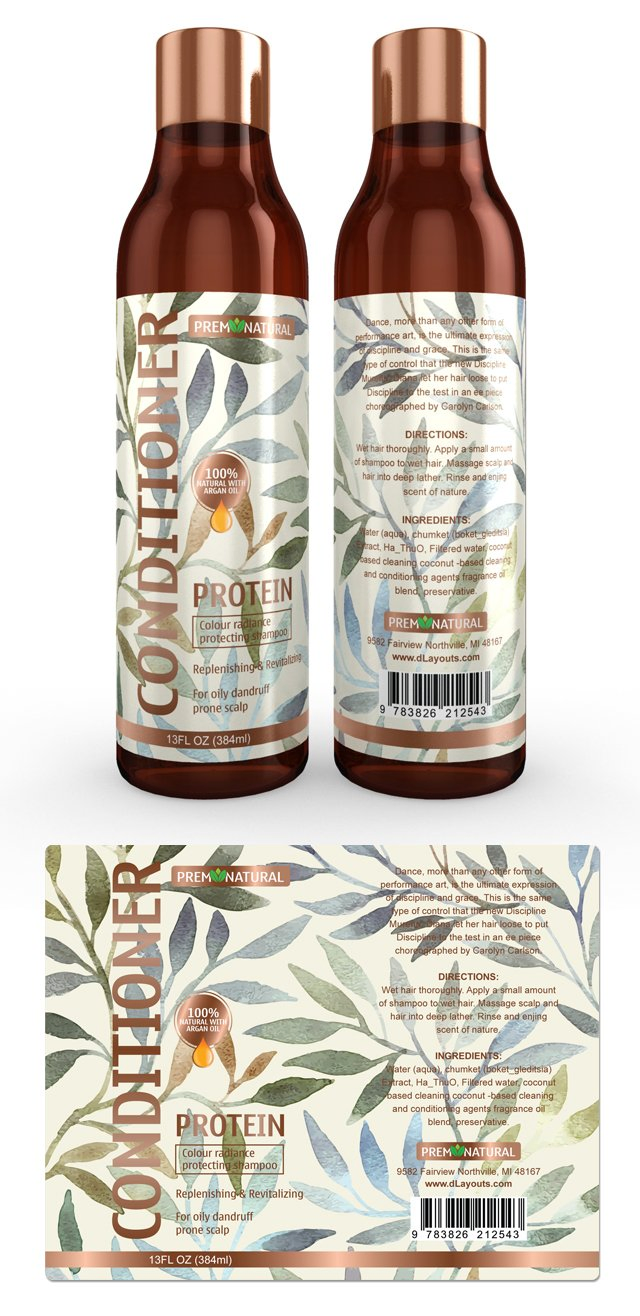 Custom Own Logo Shampoo Bottle Label
