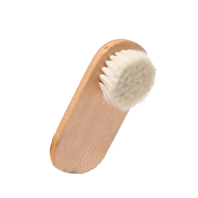 Eco-Friendly Beech Wood Handle Sisal Bristle Nail Cleaning Brush