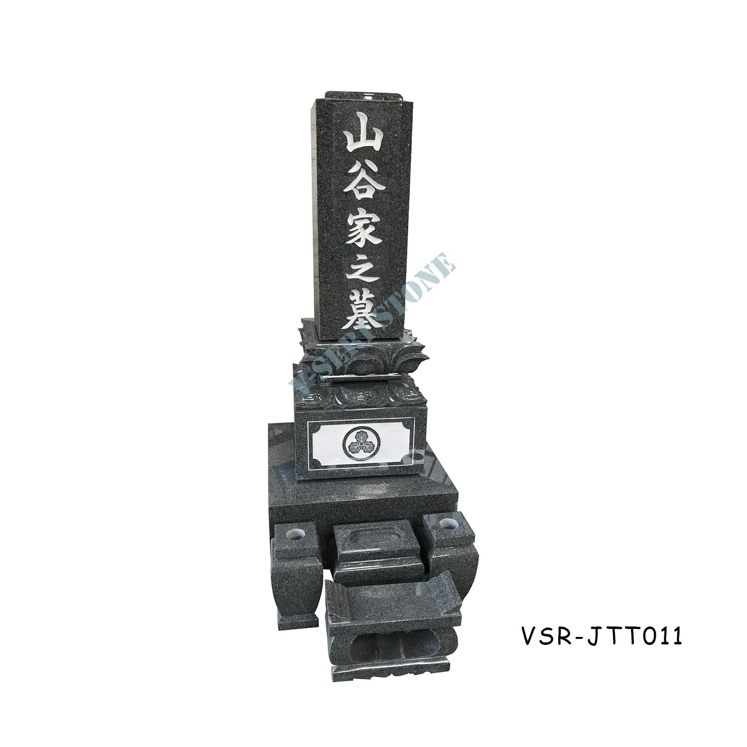 Waterproof India Granite Grey Marble Cremation Headstones for Funeral