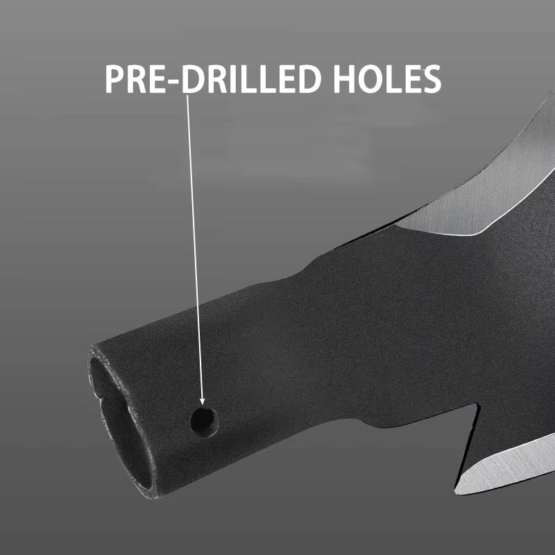 New Hot Selling Agricultural Sickle Farming Rice Harvesting Knife Palm Oil Harvesting Long Wood Handle