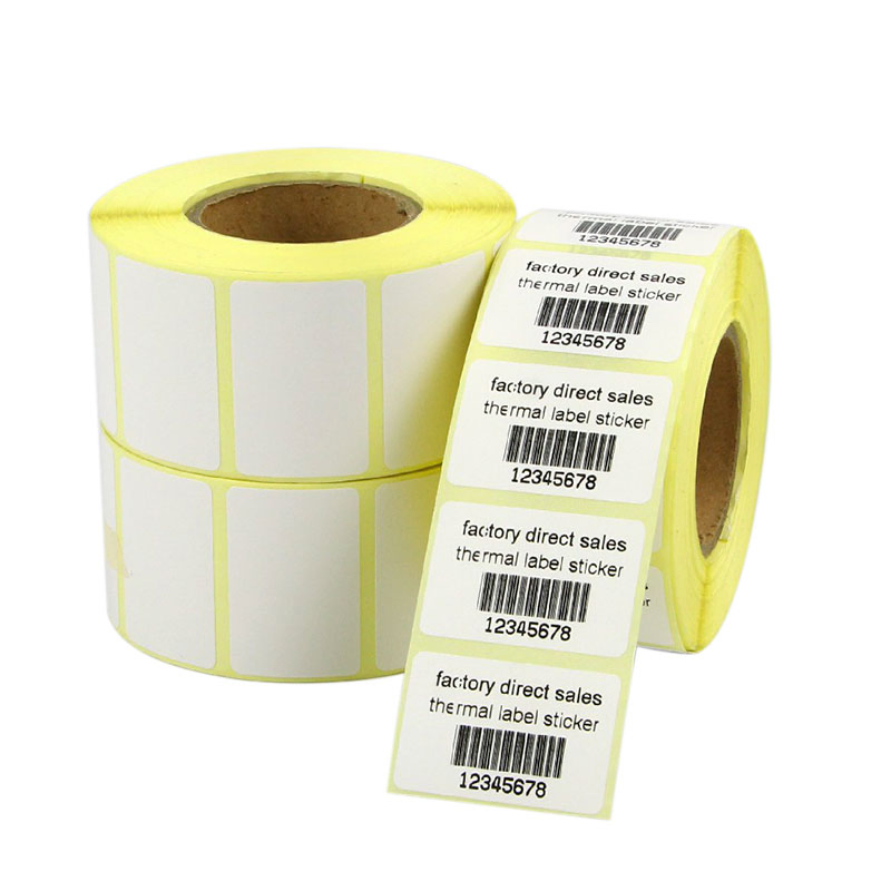Custom Printing Waterproof Color Thermal Code Label Adhesive Blank Barcode Label