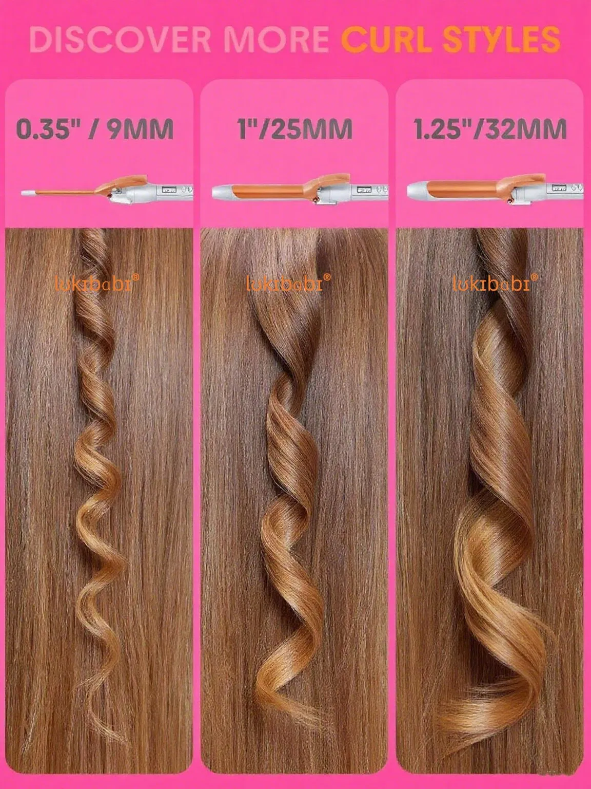 Sheglamm Hair Curler 25mm Hair Curler 32 Hair Curlers