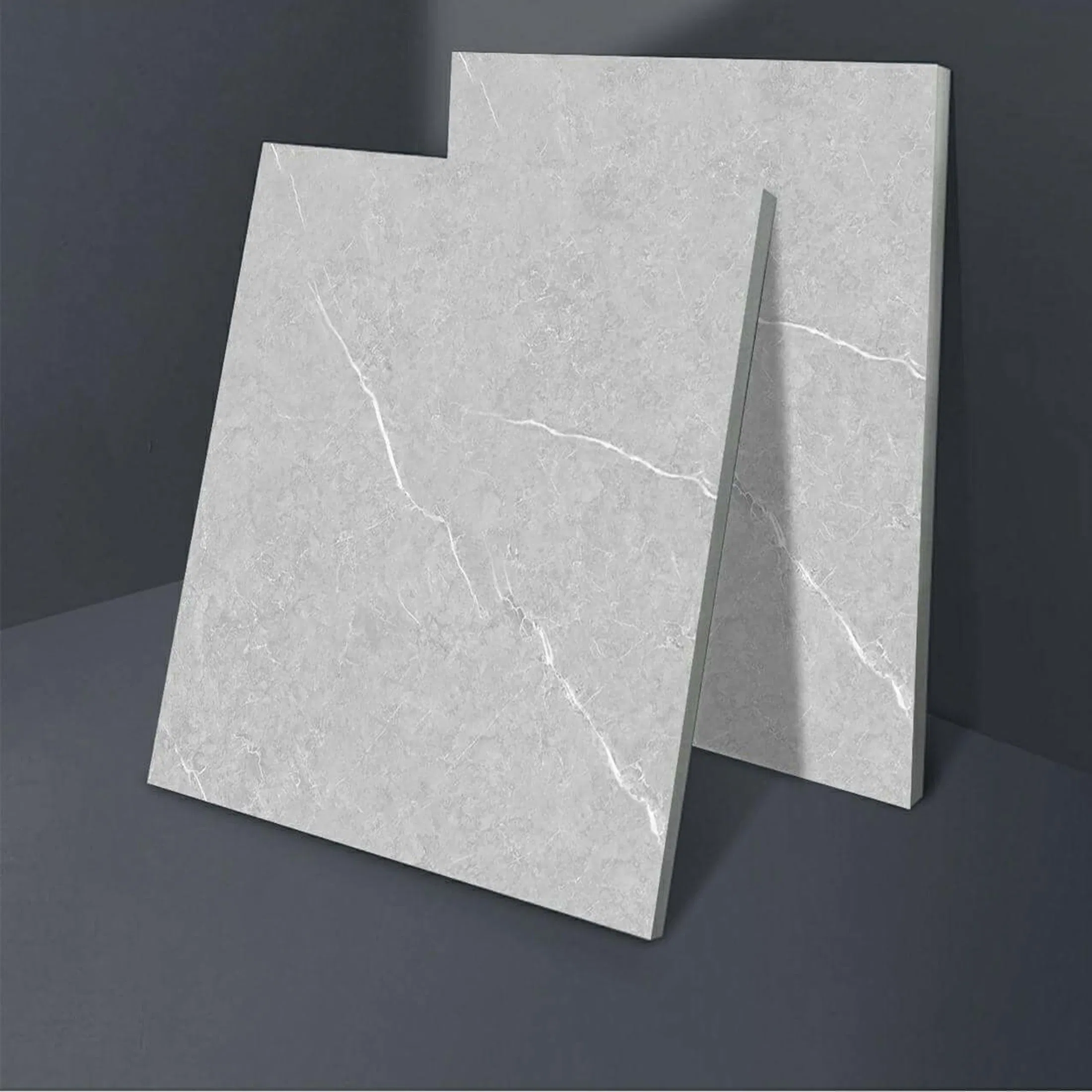 32*32" Matt Surface Deep Grey Porcelain Floor Tiles for Hotel Lobby, Bathroom, Living Room