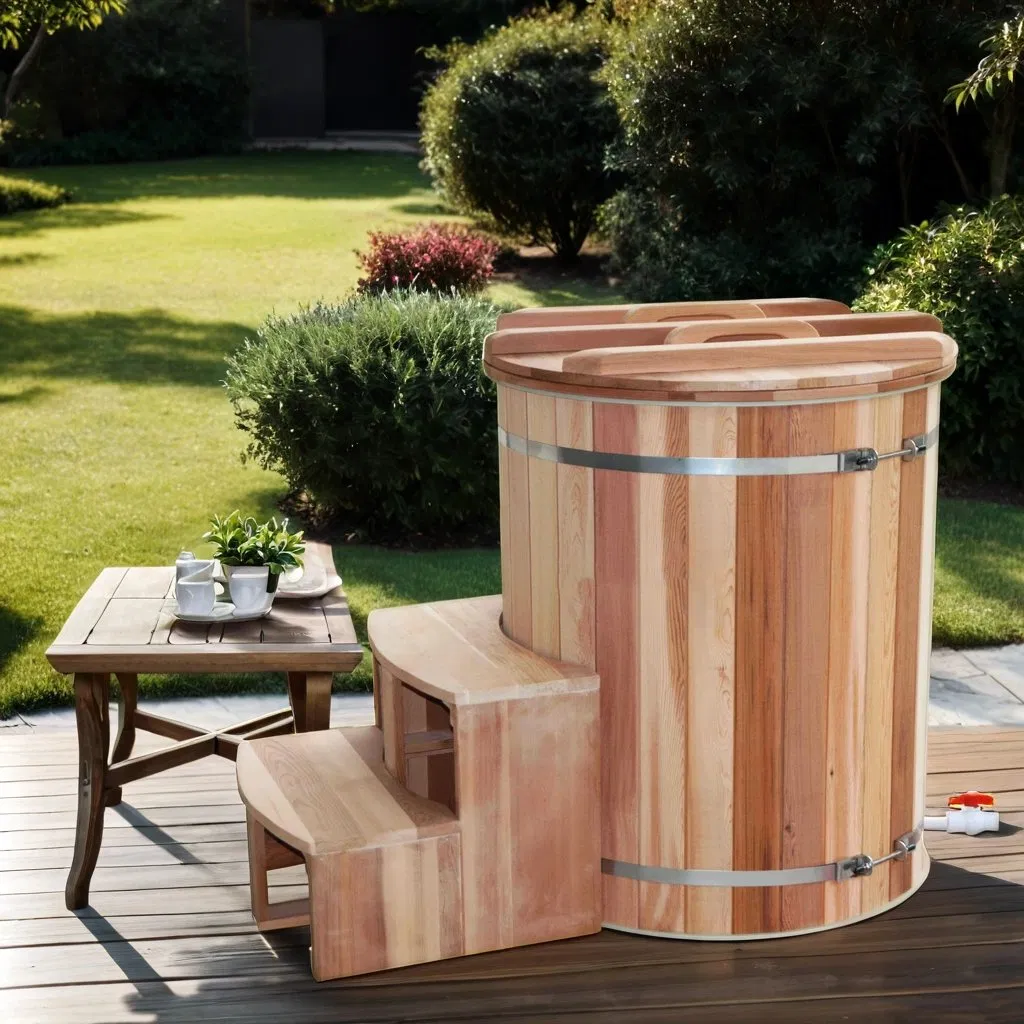 Премиум чиллер для ледяной ванны WSC с карбонизированной сосной