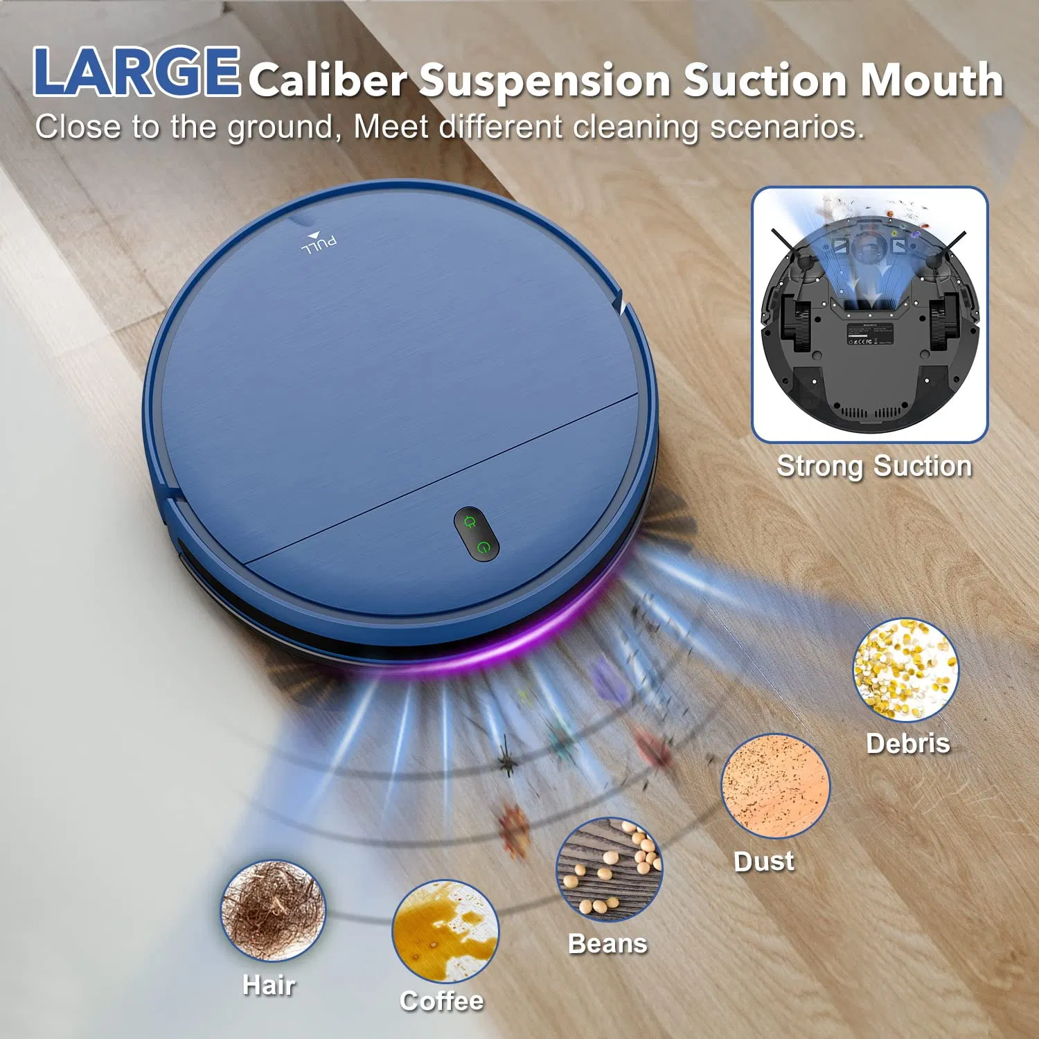 Best for Home APP Vacuum and Mop Combo 2-in-1 Robotic Vacuum Cleaner