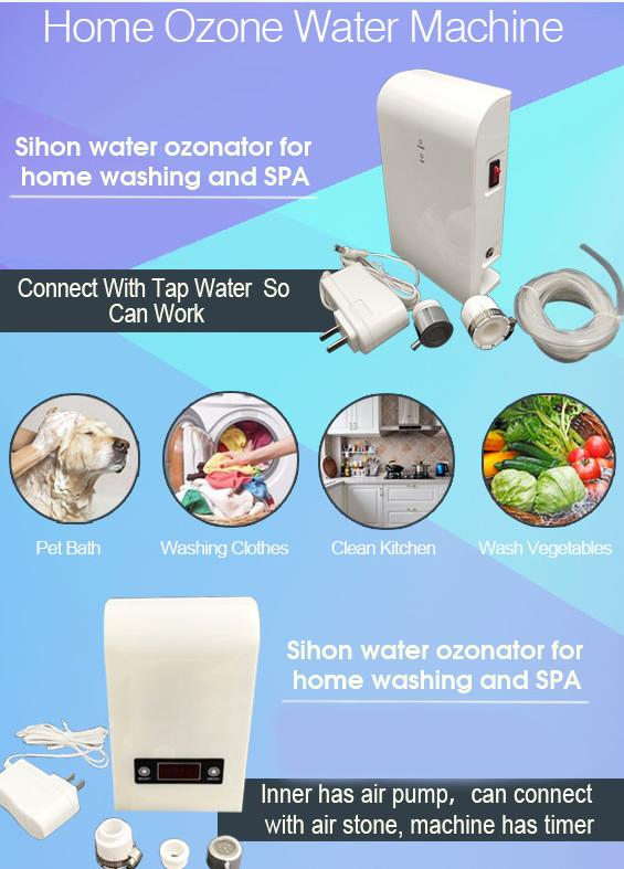 Home Ozone Water Generator Washer for Kitchen Purifier Vegetables and Fruits