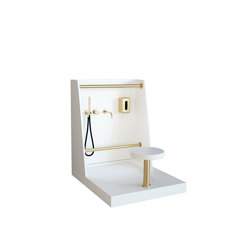Automatic Solid Surface Wudu Basin for Mosque Use Sensor Islamic Foot Washer