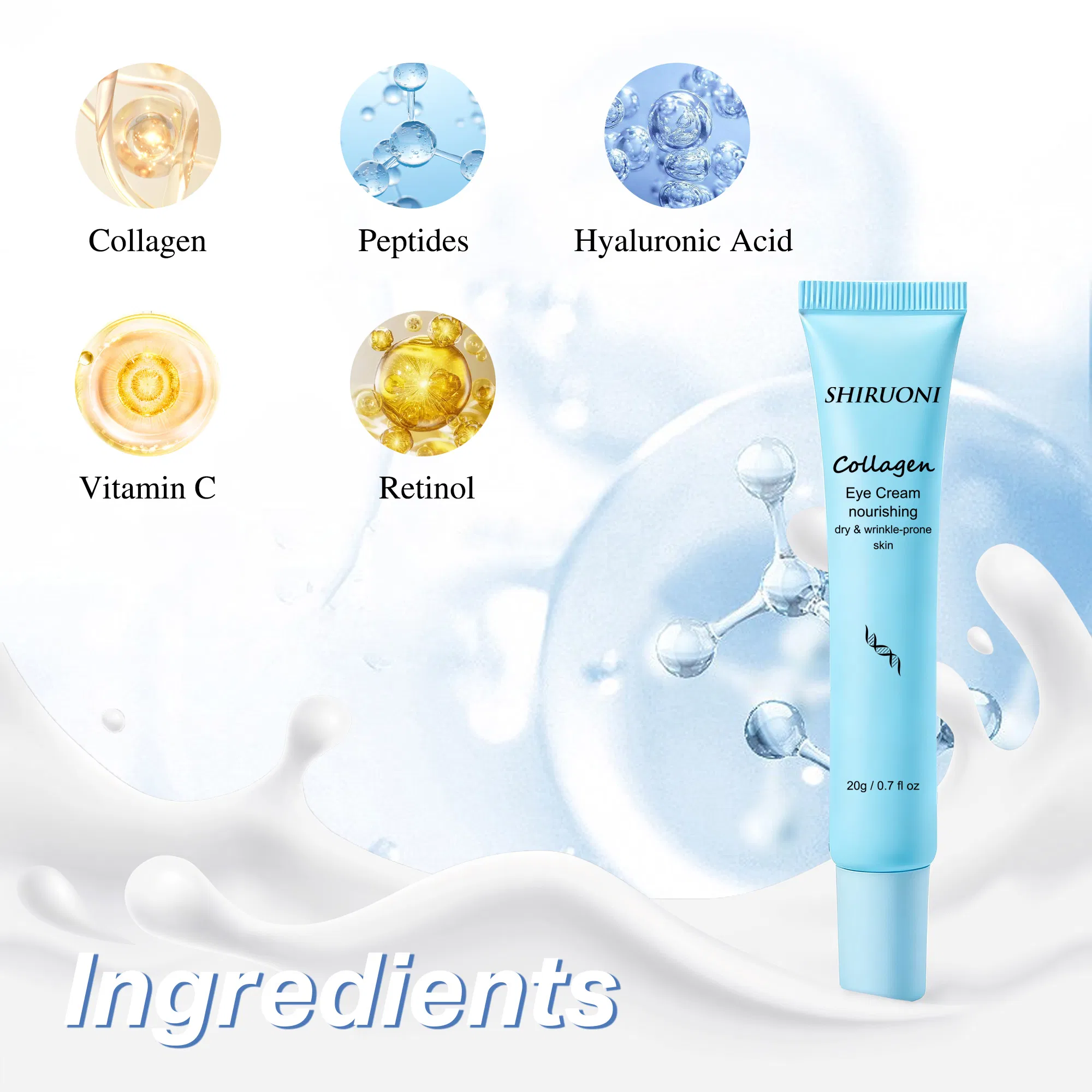 Wholesale Nourishing Moisturizing Lifting Firming Anti-Aging Collagen Eye Cream for Skin Care