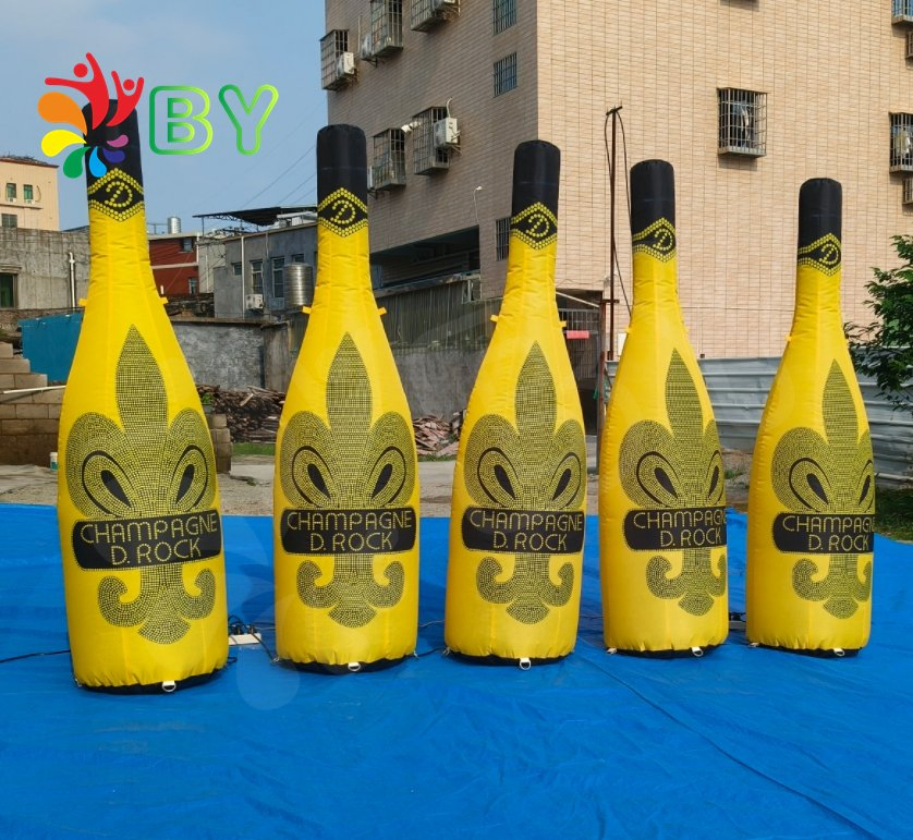 Advertising Inflatable Transparent Wine Bottle Customized Inflatable Clear Beer Bottle Balloon