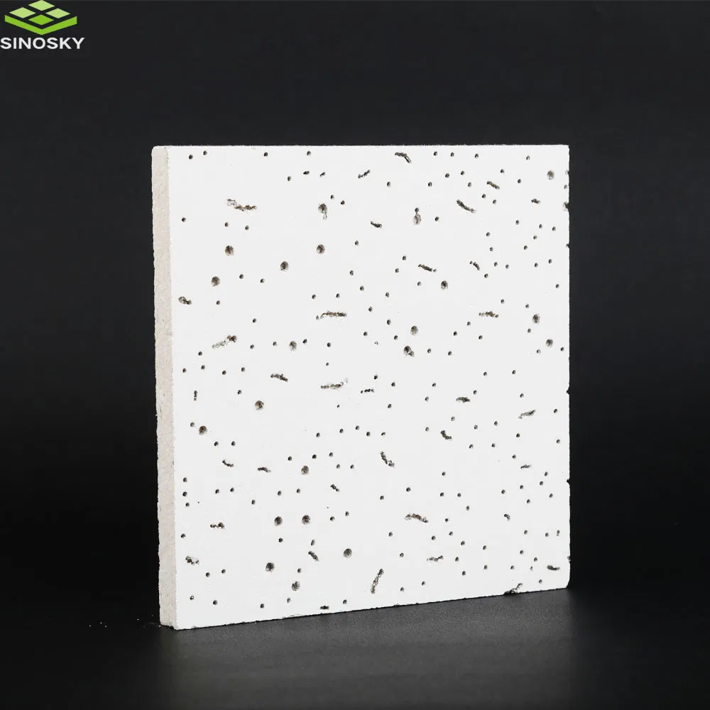 600*600mm Sound Absorption Acoustic Mineral Fiber Board for Ceiling Decoration