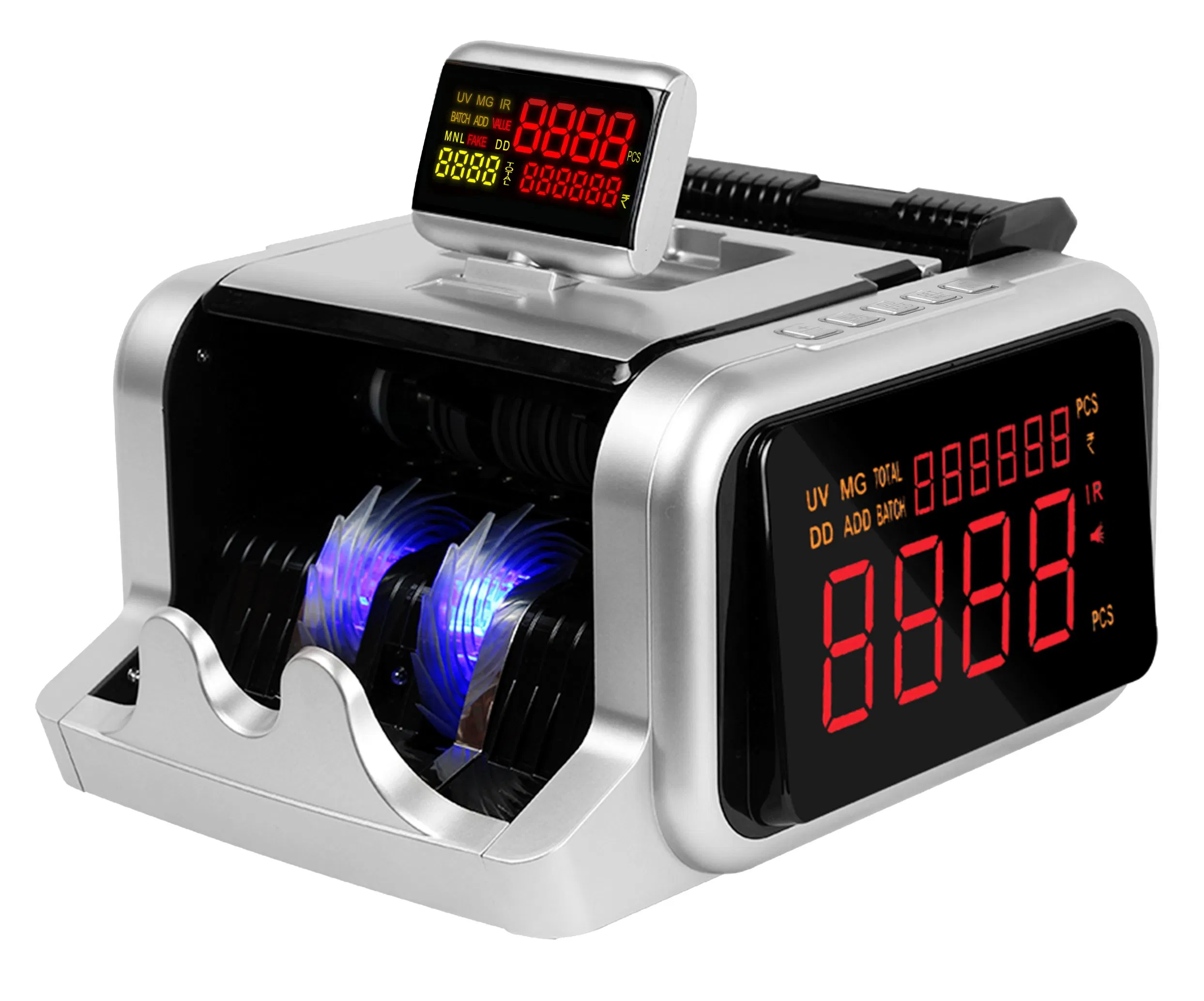 Al-2600 Bank Equipment Lkr USD EUR Bill Cash Counter Money Detector Machine