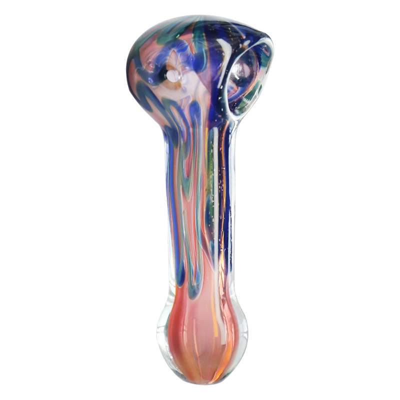 Portable High Borosilicate Glass Colorful Personality Line Glass Pipe High Temperature Resistant Glass Pipes