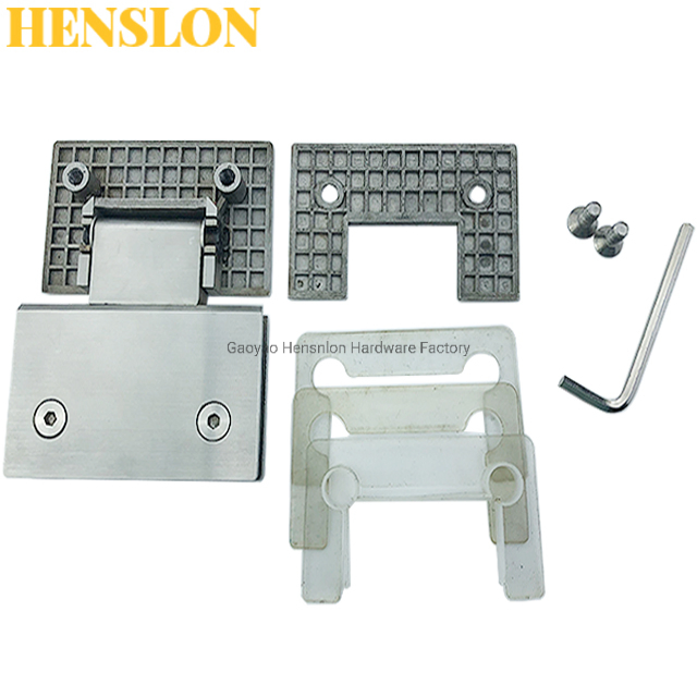 Bathroom Frameless Brass Zinc Alloy Stainless Steel Glass Shower Hinge 7603
