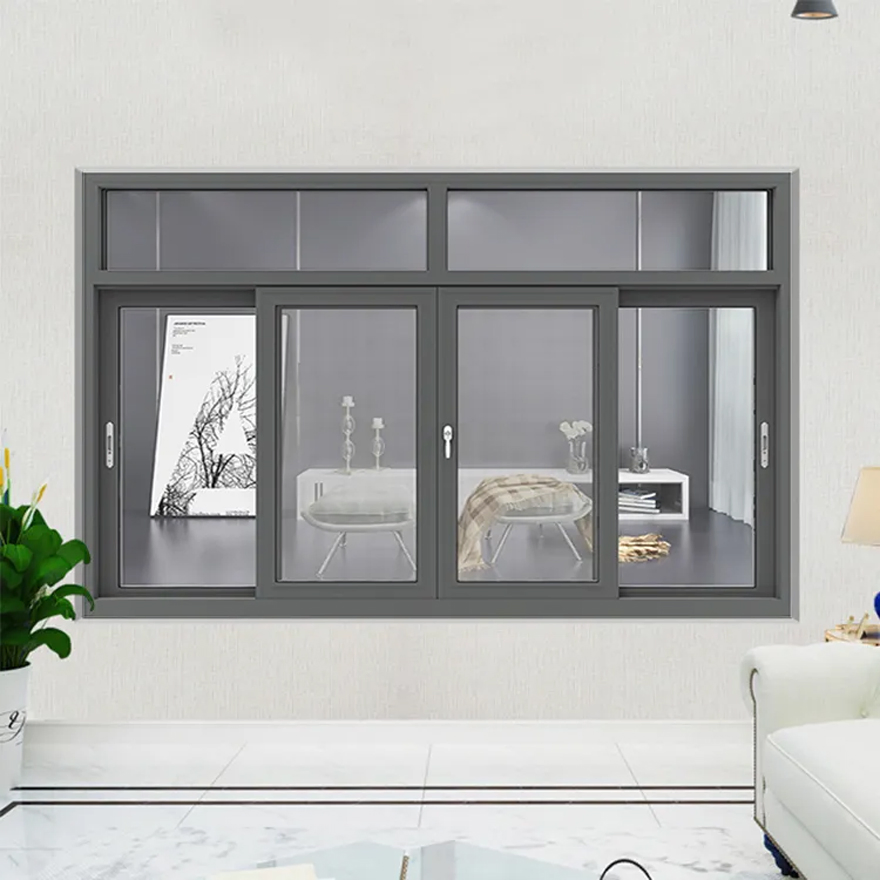 Factory Directly Wholesale Sliding Windows Triple Glazed Hurricane Impact Windows PVC Sliding Window
