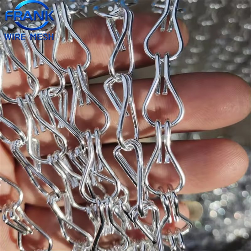 Brass Chain Link Curtain for High End Restaurant Ceiling Decor