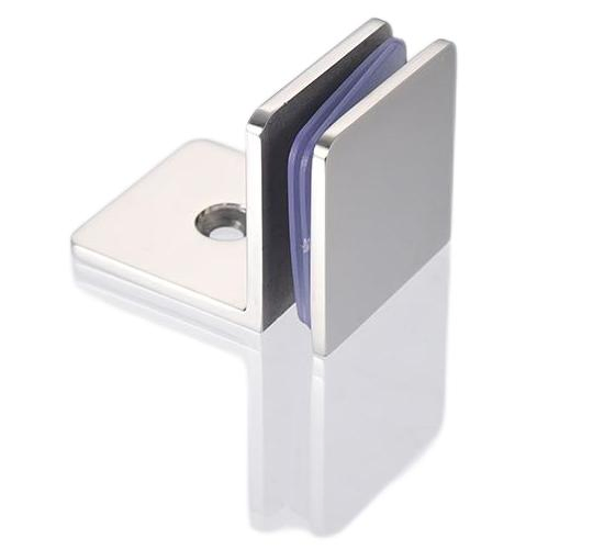 Shower-Glass Bathroom Door Hardware SUS316-Stainless-Steel Patch Fitting Heavy-Duty Wall-Mount Clamp
