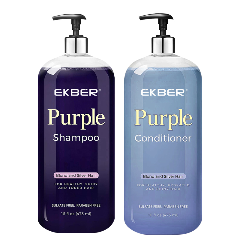 Hot-Selling Purple Shampoo and Conditioner Anti Dandruff Products Purple Grape Shampoo Hair Conditioner