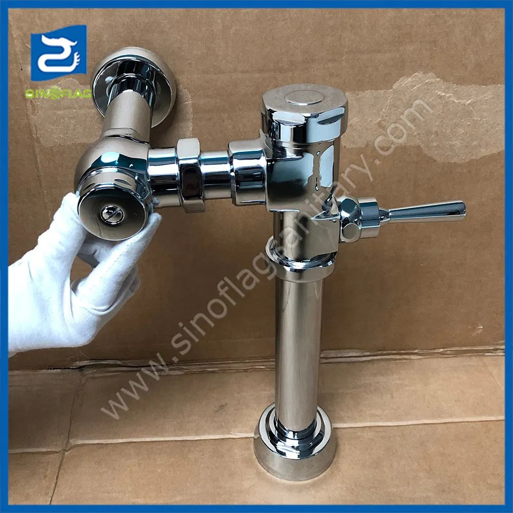 Simple Style Hand-Pressing Type Brass Urinal Flush Valve Delay Urine Flush Faucet