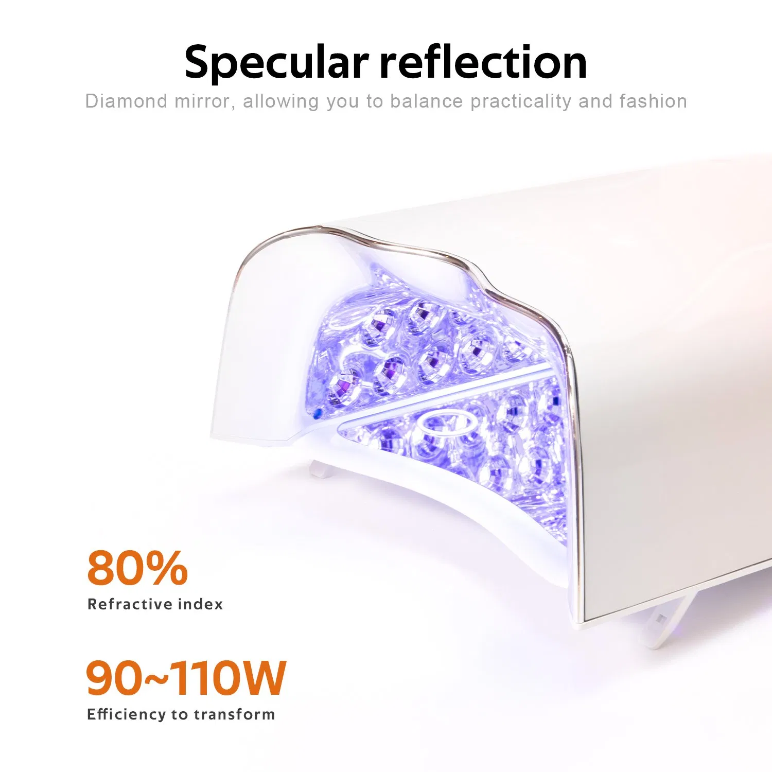 Latest Design Nail Dryer Rechargeable 115W 45 PCS Beads UV LED Nail Lamp for Home Use